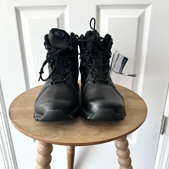 Haix Black Eagle Leather Tactical Safety Combat Boots Goretex NWT Men 8.5 US - Picture 4 of 15